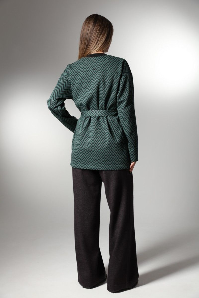 Комплект из широких брюк и удлиненного кардигана из трикотажа LM К3647 - фото 3