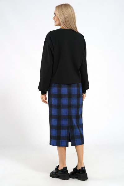 Джемпер, юбка Alani Collection 2021 синий - фото 8