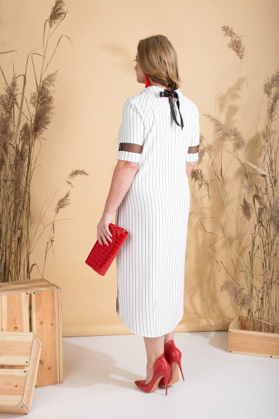 Платье Liliana 806N белый - фото 2