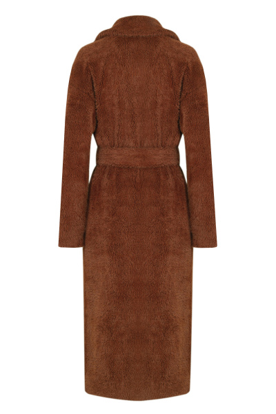 Пальто из искусственного меха демисезонное Elema 1-528-170 терракот - фото 3