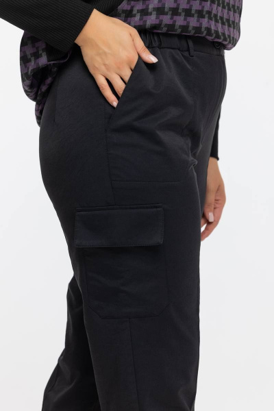 Черные карго-брюки с множеством карманов Avila 0939 черный - фото 7