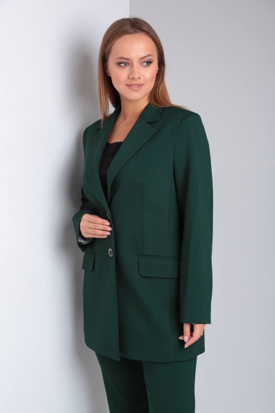 Брюки, жакет, топ TVIN 7670 темно-зеленый - фото 8