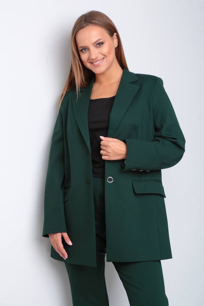 Брюки, жакет, топ TVIN 7670 темно-зеленый - фото 6