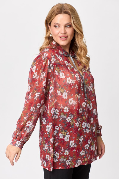 Блуза Michel chic 760/1 красный - фото 3