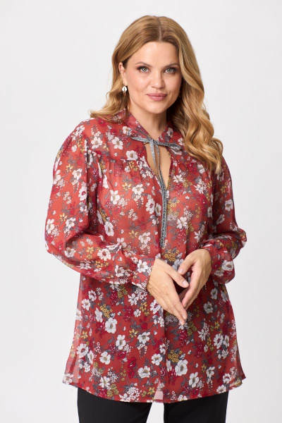 Блуза Michel chic 760/1 красный - фото 2
