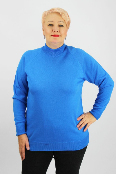 Свитер прямого силуэта из вязаного трикотажа Полесье С3316-15 5С1754-Д43 158,164 неман - фото 1