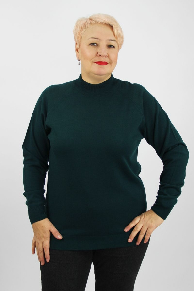 Свитер из вязаного трикотажа с длинным рукавом реглан Полесье С3316-15 5С1754-Д43 170,176 кедр - фото 1