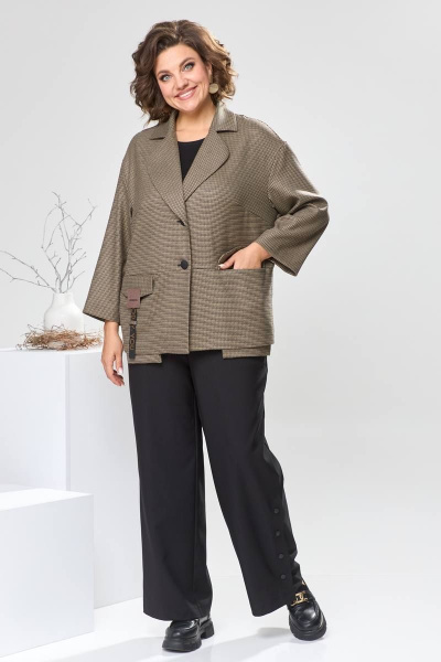 Брюки, жакет Romanovich Style 2-2552 коричневый - фото 1