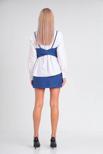 Комплект из топа, юбки и блузки из ткани для делового образа Takka Plus 23-208 - фото 7