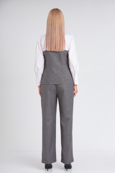 Костюм 2-ка блуза и брюки из ткани для делового образа Takka Plus 23-209 - фото 6