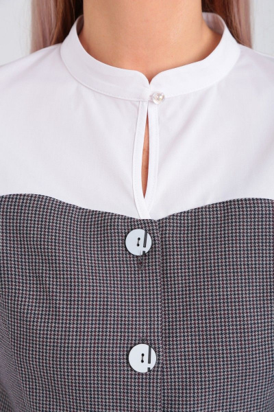 Костюм 2-ка блуза и брюки из ткани для делового образа Takka Plus 23-209 - фото 4