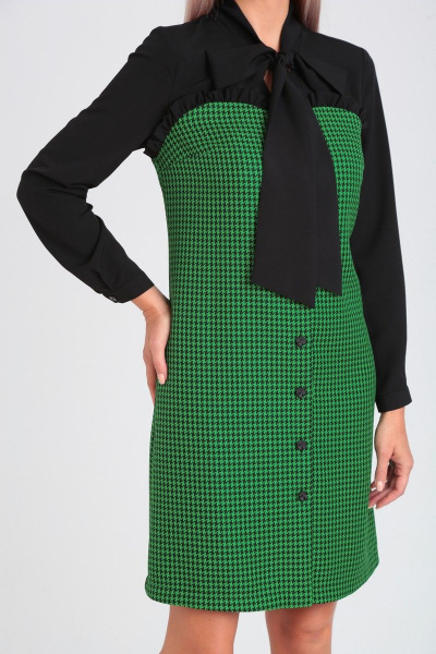 Платье из костюмной ткани с воротником-бант Takka Plus 23-210 - фото 7