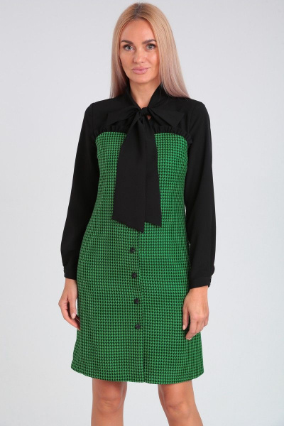 Платье из костюмной ткани с воротником-бант Takka Plus 23-210 - фото 6