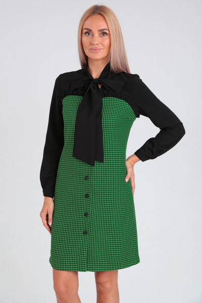 Платье из костюмной ткани с воротником-бант Takka Plus 23-210 - фото 5