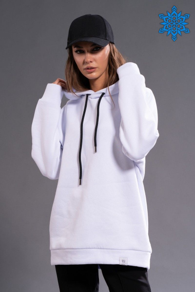 Утепленный трикотажный худи с принтом из хлопка Kivviwear 3102.01 - фото 2