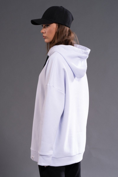 Утепленное худи из флиса с принтом для демисезона Kivviwear 3102.05 - фото 9