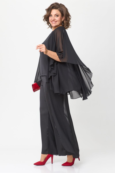 Элегантное платье-миди с складками и разрезом Solomeya Lux 960 - фото 16