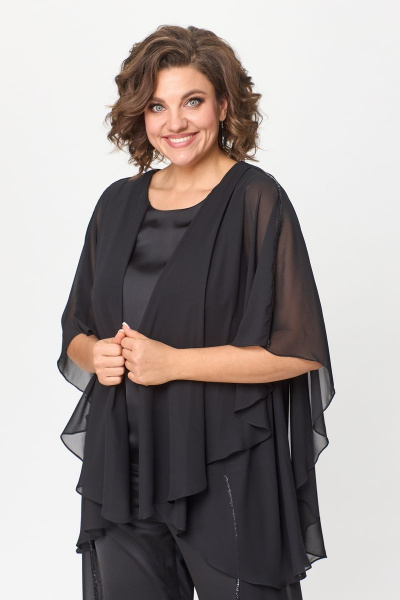 Элегантное платье-миди с складками и разрезом Solomeya Lux 960 - фото 11