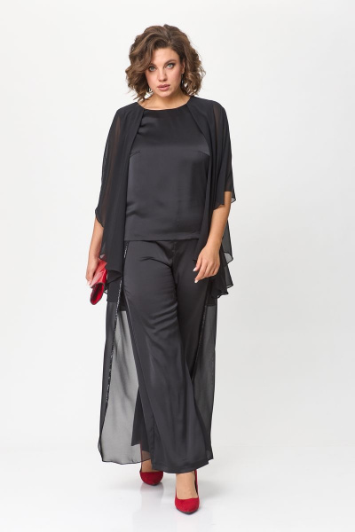 Элегантное платье-миди с складками и разрезом Solomeya Lux 960 - фото 2