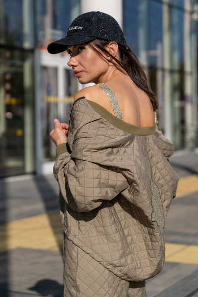 Топ из пайеток на молнии кордовое изделие актуальный стиль Luna 117 золото - фото 4