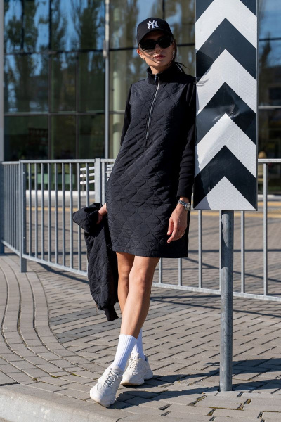 Платье Luna 118 черный - фото 13