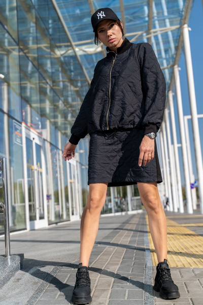 Платье Luna 118 черный - фото 6