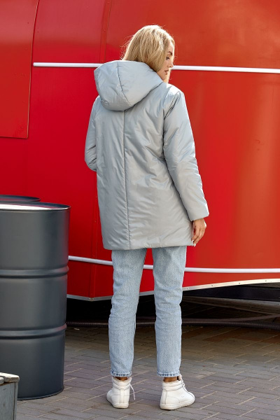 Зимняя утепленная женская куртка с капюшоном и съемным поясом Azzara 3104С - фото 3