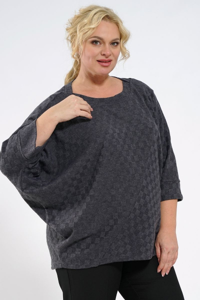 Демисезонный 3/4 рукав джемпера из вискозы и трикотажа Медея и К 2233 - фото 4