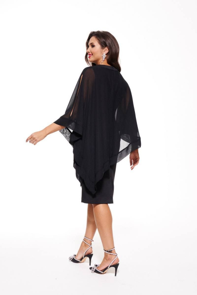 Накидка, платье Beautiful&Free 6069 черный - фото 6