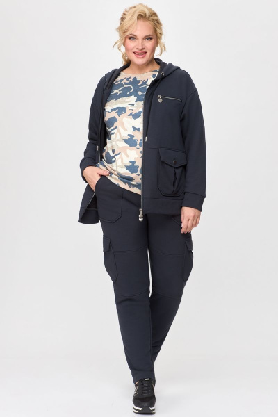 Трехпредметный деловой костюм из хлопка и шерсти Svetlana-Style 1905 графит - фото 3