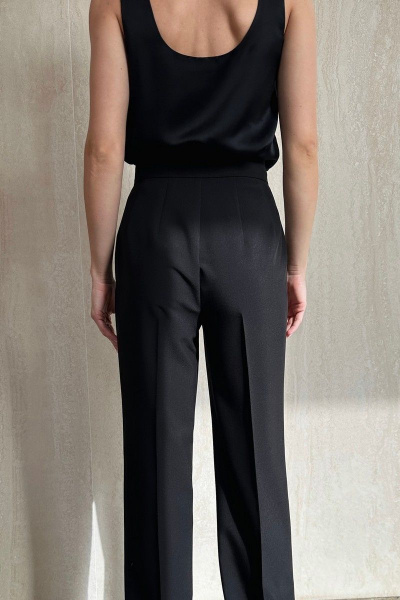 Брюки со стрелками с высокой посадкой из текстиля HELEN BIRCH B004 - фото 4