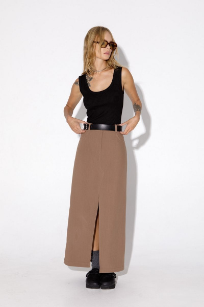 Платье юбка костюм двойка оверсайз укороченный ремень PiRS 5053 - фото 4