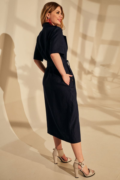 Платье Golden Valley 4671 темно-синий - фото 2