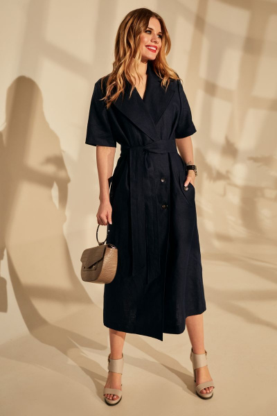 Платье Golden Valley 4671 темно-синий - фото 1