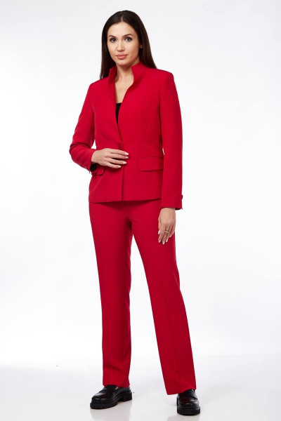 Брюки, жакет Vilena 909 красный - фото 2