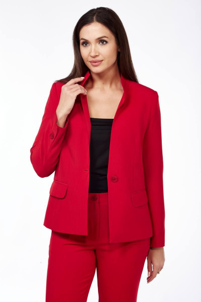 Брюки, жакет Vilena 909 красный - фото 7