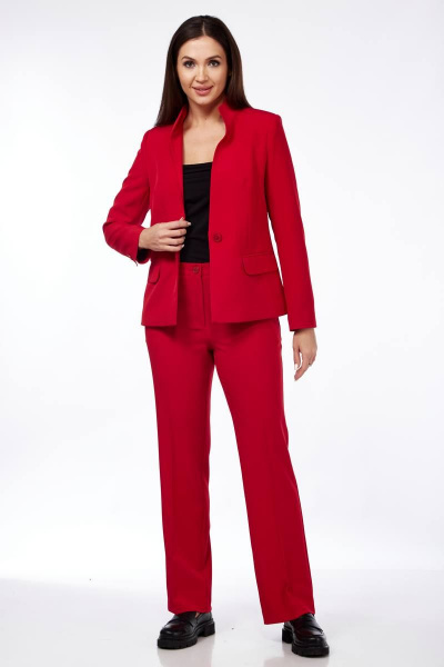 Брюки, жакет Vilena 909 красный - фото 5