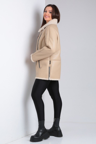 Дубленка Celentano 2047.1 бежевый - фото 7