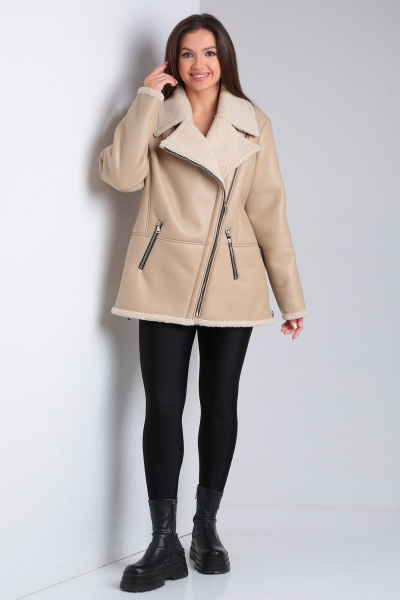 Дубленка Celentano 2047.1 бежевый - фото 4