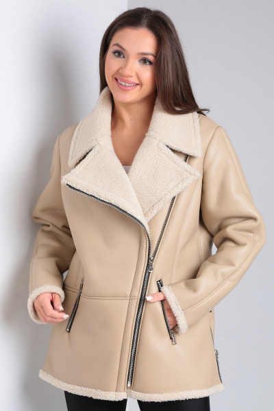 Дубленка Celentano 2047.1 бежевый - фото 9