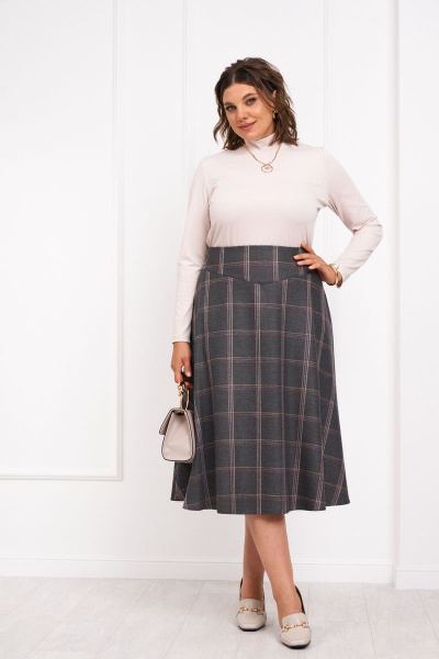 Юбка приталенная с кокеткой и молнией в боковом шве Almirastyle 320/1 - фото 3