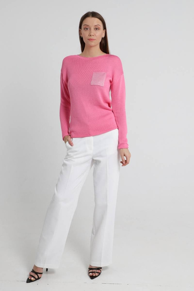 Демисезонный хлопковый джемпер розовый Romgil 645ХТЗ розовый - фото 3