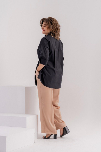 Костюм 2-ка блуза свободного кроя и прямые брюки Deesses 2258 - фото 3