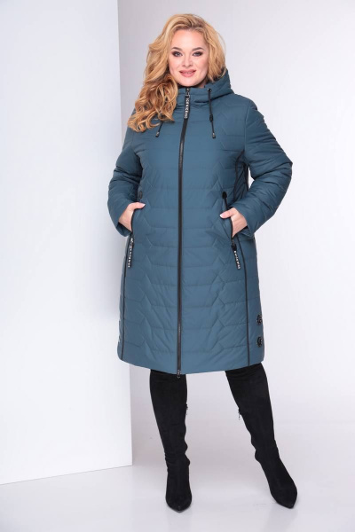 Пальто Shetti 2027 светлый_изумруд - фото 1