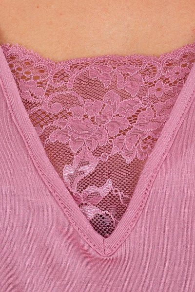 Домашний комплект блуза, брюки из вискозы и кружева Belarusachka С4853В сакура - фото 3