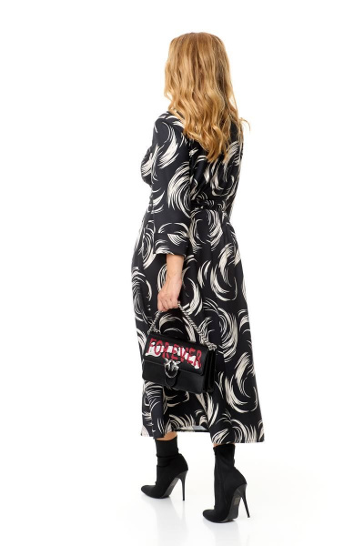 Платье с защипами и ремнем для повседневного стиля Taita plus 2330/1 - фото 6