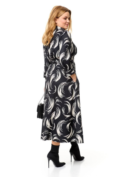 Платье с защипами и ремнем для повседневного стиля Taita plus 2330/1 - фото 5