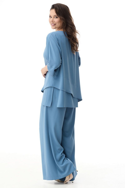 Блуза, брюки Магия моды 2336 голубой - фото 3