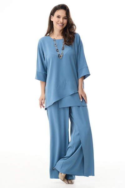 Блуза, брюки Магия моды 2336 голубой - фото 2