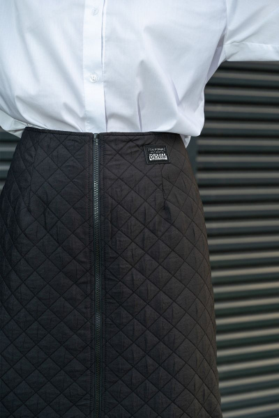 Демисезонная юбка прямого силуэта с разрезом и подкладкой Luna 121 - фото 8